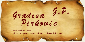 Gradiša Pirković vizit kartica